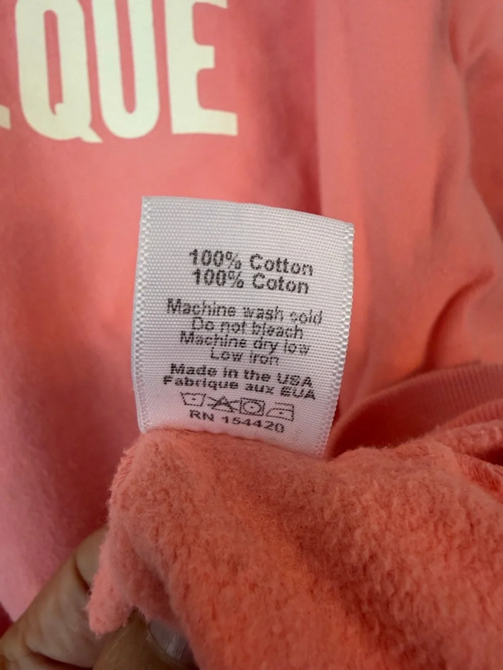 Clare V Coral 'Discothèque' Crewneck Sweatshirt - Picture 7 of 7